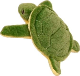 Leantoys Skilpadde Plysj Leketøy Nøkkelring Pipegrønn 15 Cm