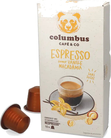 Columbus | Espresso Vanilje og macadamia 10 kapsler til Nespresso®
