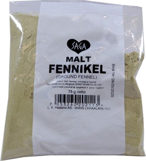 Saga malt fennikel pose 40 g