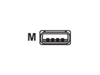 Honeywell Usb/Strøm-Kabel Usb Hann 5 V 3 M Svart For Granit 1980I 1981I