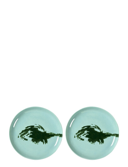 Serax Plate M Azure Artichoke Green Feast By Ottolenghi Set/2 - Blue - Ø 22.5 CM