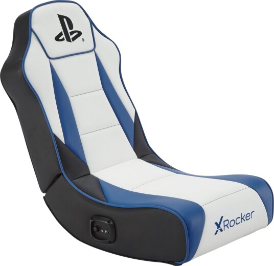 Xrocker Playstation Geist 2.0 Floor Rocker - White And Blue Xrocker Playstation Geist 2.0 Floor Rocker - White And Blue