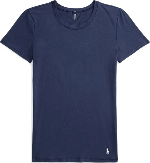 Polo Ralph Lauren Intimates Stretch Cotton Crewneck Tee   Navy   M