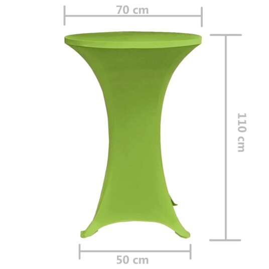 vidaXL Elastisk Bordduk 2 stk 70 cm Grønn vidaXL Elastisk Bordduk 2 stk 70 cm Grønn