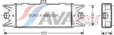 Intercooler AVA COOLING SYSTEMS IVA4045 Intercooler AVA COOLING SYSTEMS IVA4045