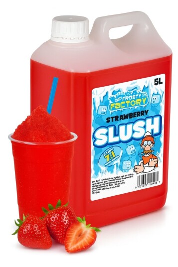 Strawberry Slush Konsentrat   40 liter Ferdig Slush   Crazy Factory