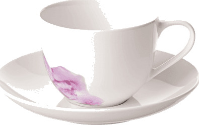 Villeroy & Boch Rose Garden fat till kaffe/tekopp 15 cm hvit