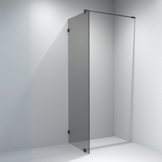 Vikingbad Emil Glassfelt - Farget Glass Svart / 100cm Sotet