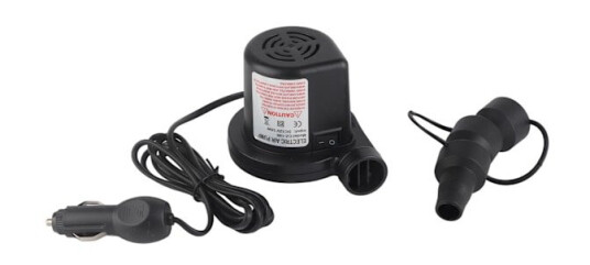 12V DC elektrisk luftkompressor med 3 dyser for oppblåsbare madrasser flåter senger og båter