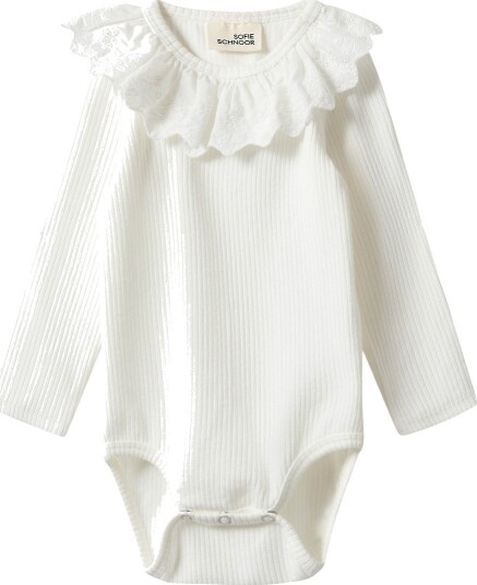 Sofie Schnoor Baby and Kids Dictekb Bodystocking   SNOW WHITE   68