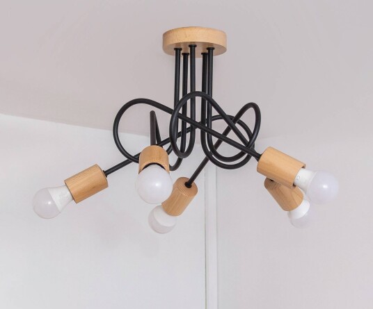 Taklampe Oxford HELAM dimbar Sort Stue / spisestue Metall Moderne Taklampe Oxford HELAM dimbar Sort Stue / spisestue Metall Moderne