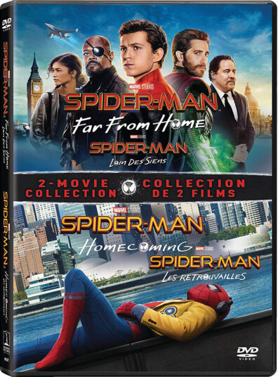 SpiderMan: Far From Home / SpiderMan: Homecoming DVD SpiderMan: Far From Home / SpiderMan: Homecoming DVD