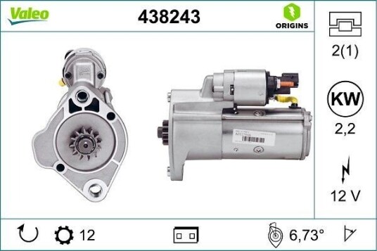 VALEO 438243 Starter VALEO 438243 Starter
