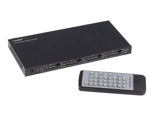 LINDY HDMI 4K UHD 4x4 Matrix - video/audio switch LINDY HDMI 4K UHD 4x4 Matrix - video/audio switch