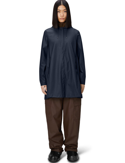 Rains A-Line W Jacket W3 Navy M Rains A-Line W Jacket W3 Navy M