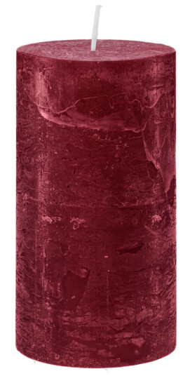 Gala Lys Garland (8x15 cm); 8x15 cm (ØxH); Vinrød; Rund; 6 Stykk / Forpakning