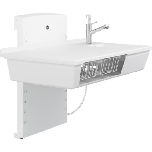 Pressalit Care stellebord 80x140 cm hvit