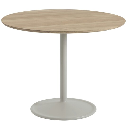 Muuto Soft Bord Ø95x73 cm Massiv Eik / Grå Muuto Soft Bord Ø95x73 cm Massiv Eik / Grå