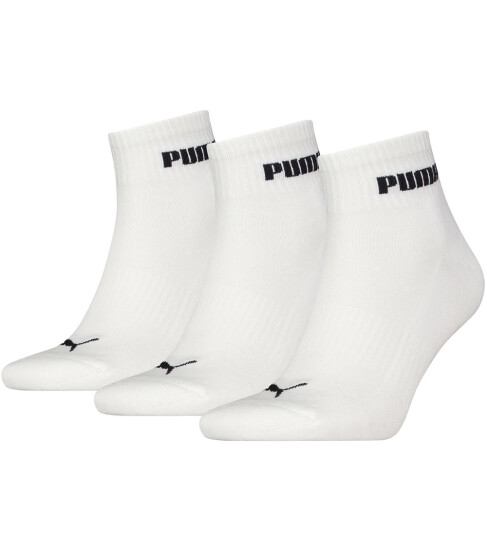 Puma Ankelsokker 3 pack Kvartal Hvit Puma 43/46 Sokker 43 46