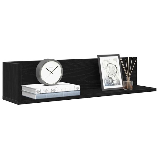 Veggskap 2 stk svart 75x16,5x16,5 cm konstruert tre 8721158650634 Veggskap 2 stk svart 75x16,5x16,5 cm konstruert tre 8721158650634