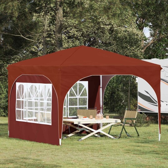vidaXL Pop up Festtelt 290 x 290 x 245 cm Terrakotta
