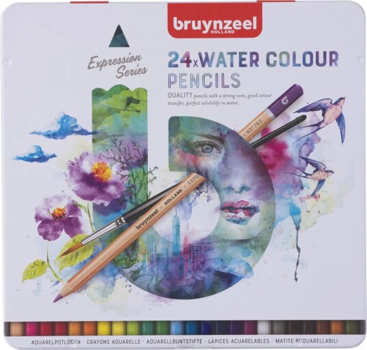 Bruynzeel Akvarellblyant Bruynzeel Sett 24Stk