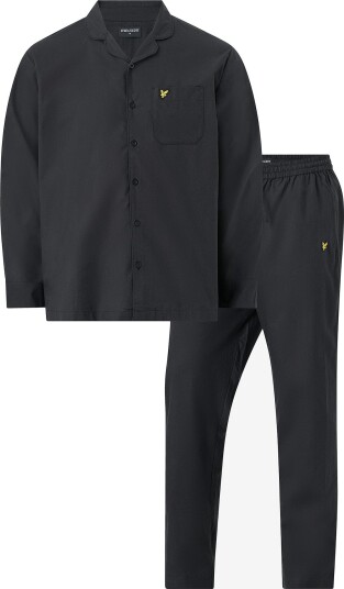 Lyle & Scott Pysjsett Gilmore LS Woven Poplin Pyjama Set Svart Lyle & Scott Pysjsett Gilmore LS Woven Poplin Pyjama Set Svart