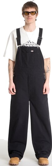 Dickies Men's Canvas Bib Black S Dickies Men's Canvas Bib Black S