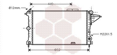 Radiator VAN WEZEL 37002119