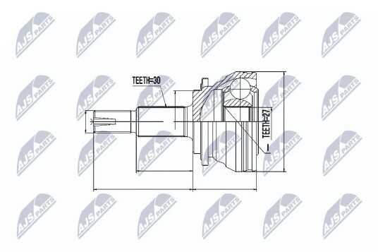 Nty Drivknute drivaksel NTY NPZ TY 063