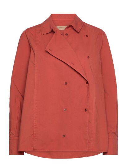 Rue de Tokyo Sparrow Garment Dyed Poplin Red S Rue de Tokyo Sparrow Garment Dyed Poplin Red S