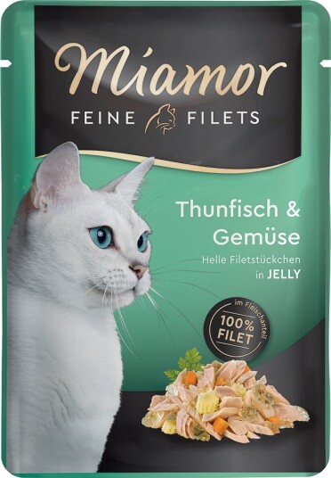 Miamor Våtfôr Fine Filéter I Gelè Tunfisk & Grønnsaker 24 X 100 G Miamor Våtfôr Fine Filéter I Gelè Tunfisk & Grønnsaker 24 X 100 G