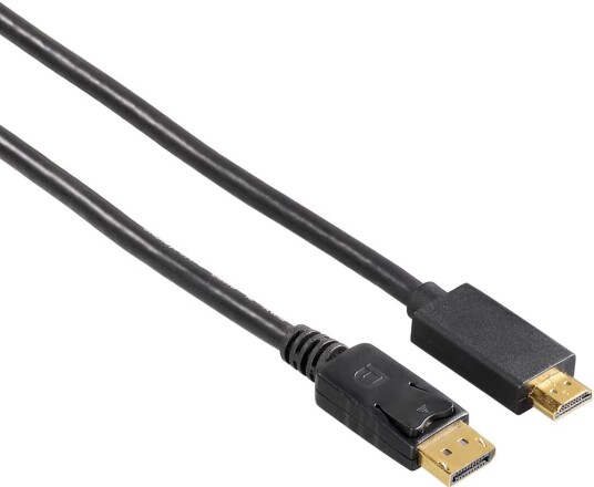 Hama DisplayPort til HDMI 1,5 m Kabel Dobbeltisolert Svart