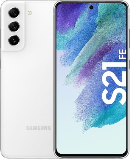 Samsung Galaxy S21 FE 5G 128GB Hvit med 6,4" AMOLED-skjerm og Trippelkamera Samsung Galaxy S21 FE 5G 128GB Hvit med 6,4" AMOLED-skjerm og Trippelkamera