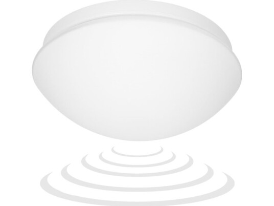 Orno Marin, Taklampe Med Mikrobølgebevegelsessensor, 60W, E27, Ip20, Frostet Glass
