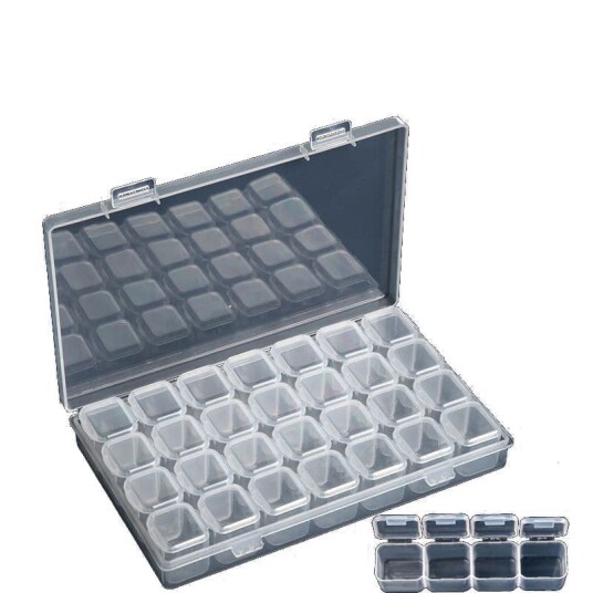 INF 28 Grids Transparent Oppbevaringsboks Organizer INF 28 Grids Transparent Oppbevaringsboks Organizer