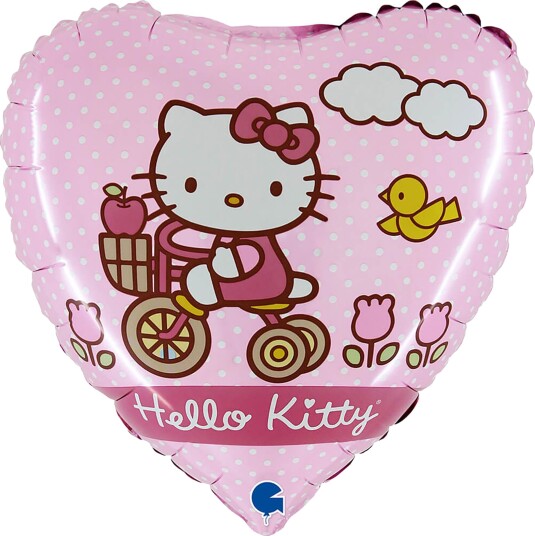 Ballongkungen Folieballong Hjerte Hello Kitty L18020