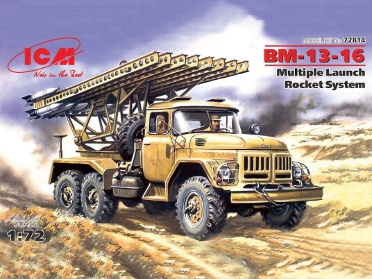 Icm Model Kits ICM 1/72 BM 13 16 Multiple Launch Rocket System