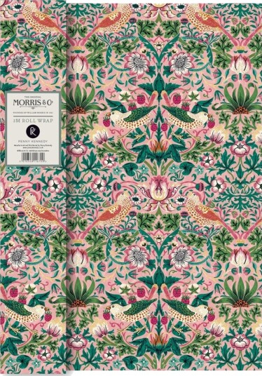 Gavepapir W Morris Strawberry Blush
