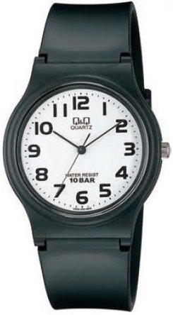 Q&Q Herreklokke VP46J005Y Classic Hvit/Gummi Ø32 mm