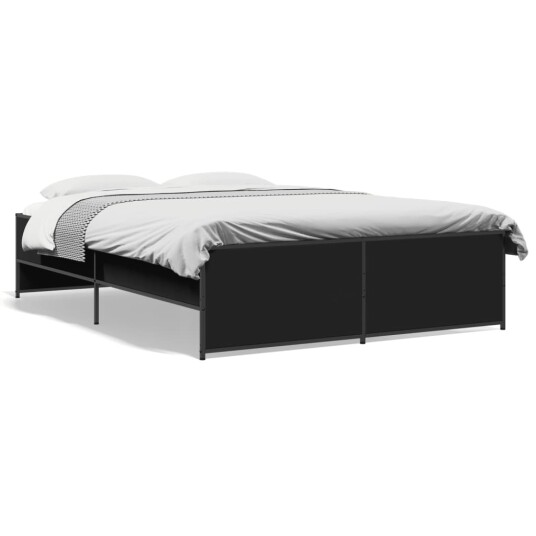  Sengeramme svart 120x200 cm konstruert tre og metall 8721102610820