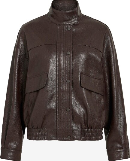 Vila   Jakke Vifima L/s High Neck   Brun