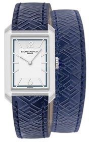 Baume & Mercier Dameklokke M0A10629 Hampton Hvit/Lær