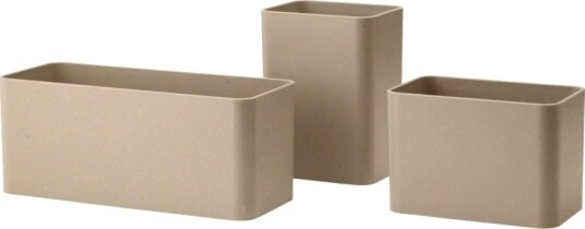 String String Organizers Sett Med 3 Bokser Beige String String Organizers Sett Med 3 Bokser Beige