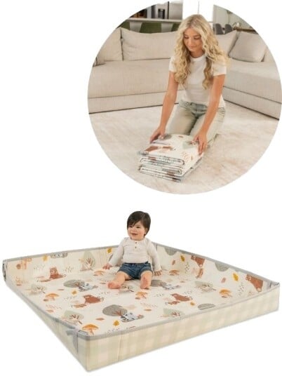 Bkids Infantino Sammenleggbar Lekematte I Skum Safari Bkids Infantino Sammenleggbar Lekematte I Skum Safari