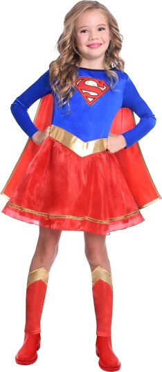 Riethmüller Supergirl Klassisk Barn Kostyme X-Large 9906077