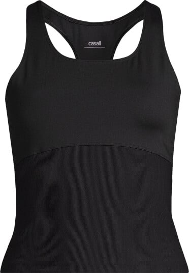 Casall Brace Rib Tank   Black   XS