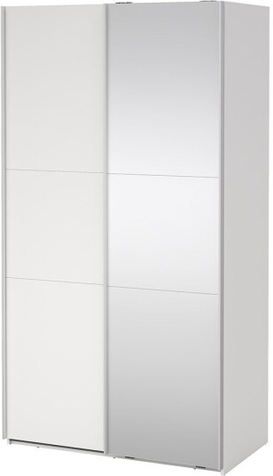 Como skyvedørsskap 2 dører 120x220cm hvit.