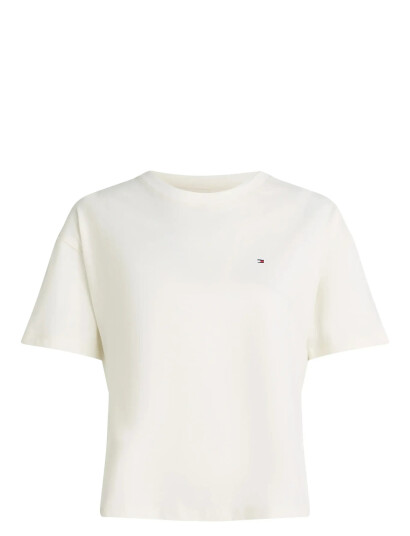 Tommy Hilfiger Ss Jersey T Shirt Cream S Tommy Hilfiger Ss Jersey T Shirt Cream S