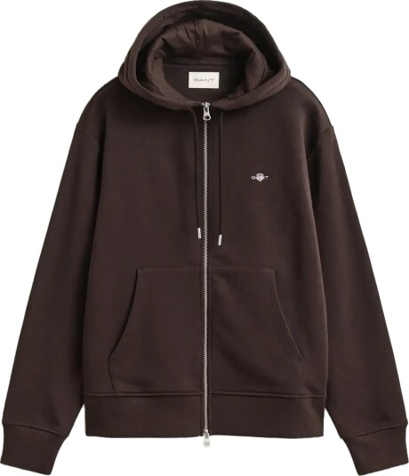 Gant Shield Zip Hoodie Brown M